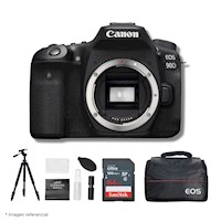 Cámara Canon EOS 90D DSLR (Cuerpo solo) + Kit Ultimate